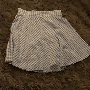 Girls blue and white skater skirt